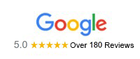 Google 5.0 Over 180 Reviews